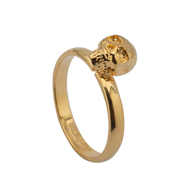Anillo Calavera mini dorada